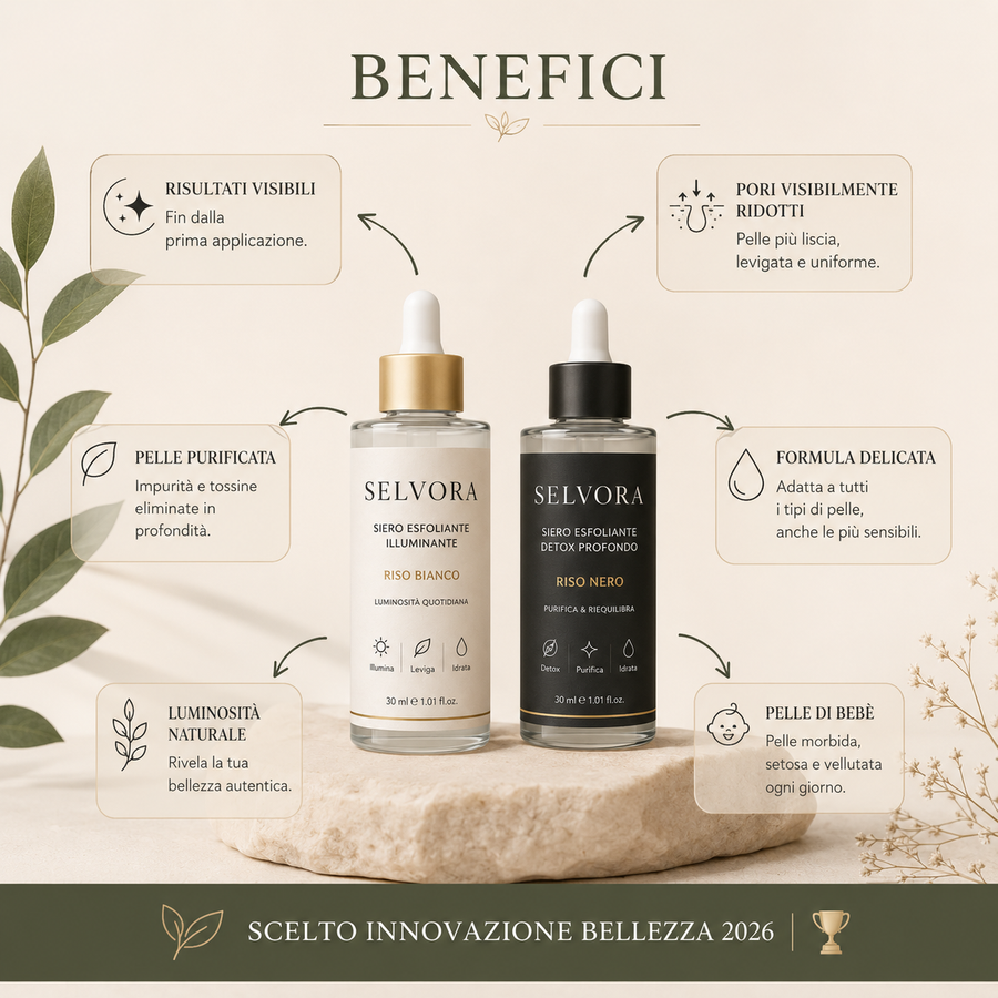 Il siero esfoliante coreano al riso